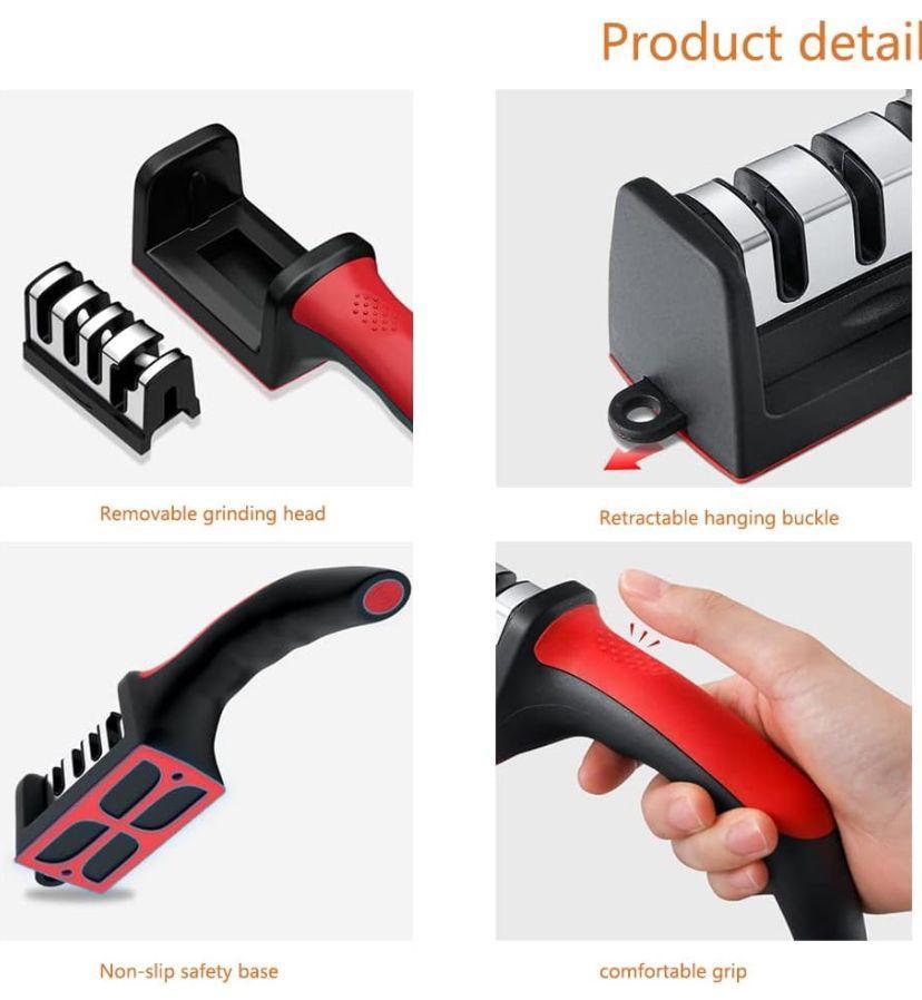 Professional Knife Sharpener - Stainless Steel Kitchen Tool