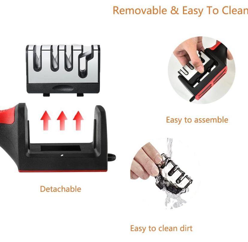 Professional Knife Sharpener - Stainless Steel Kitchen Tool