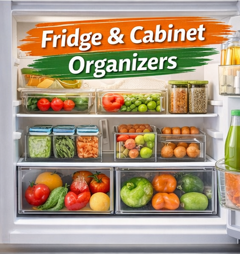 Fridge and Cabinet Organizers