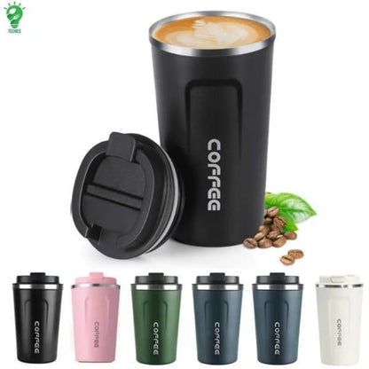 Premium Double Wall Vacuum Travel Coffee Mug - 350ml Insulated Tumbler