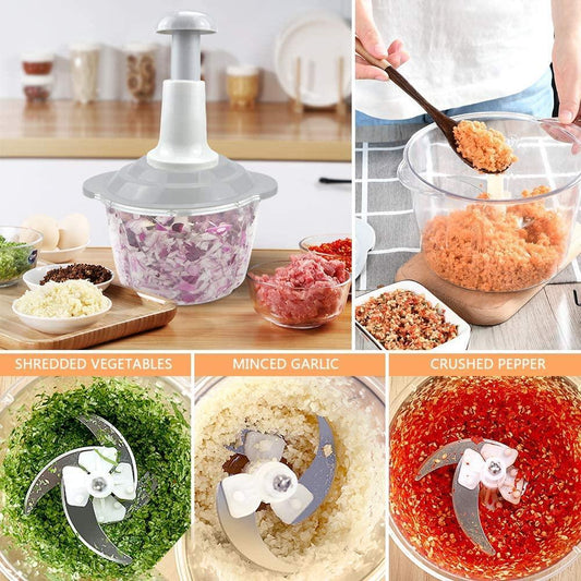 Manual Food Chopper - Stainless Steel Kitchen Tool Pakistan | Smart Kitchen PK
