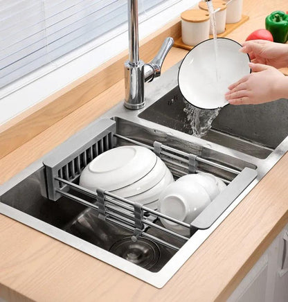Kitchen Sink Hanging Basket - Stainless Steel Drain Rack