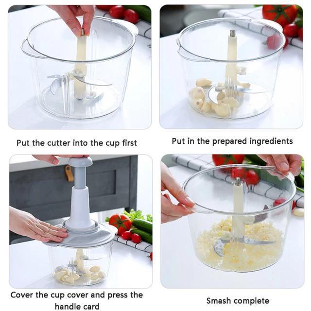 Manual Food Chopper - Stainless Steel Kitchen Tool Pakistan | Smart Kitchen PK
