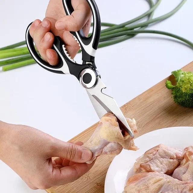 Premium Stainless Steel Kitchen Shears - Heavy Duty Multipurpose Scissors