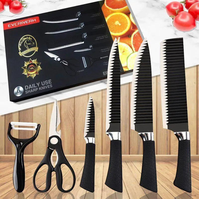 Premium 6-Piece Knife Sharpener Set - Professional Kitchen Tool