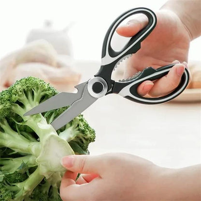 Premium Stainless Steel Kitchen Shears - Heavy Duty Multipurpose Scissors
