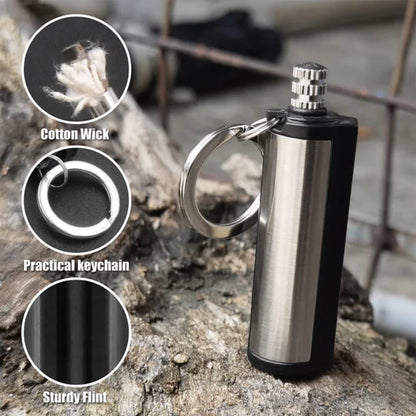 Premium Forever Flint Match Lighter - Refillable Metal Fire Starter