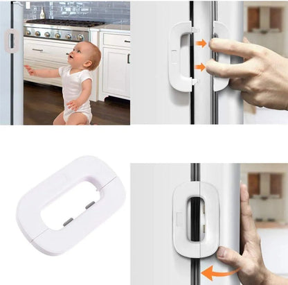 Premium Child Safety Fridge Lock Set - 2 Pieces with Keys