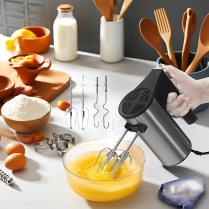 Electric Hand Mixer 450W - 5-Piece Baking Set with Beaters