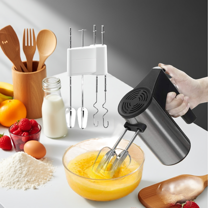 Electric Hand Mixer 450W - 5-Piece Baking Set with Beaters