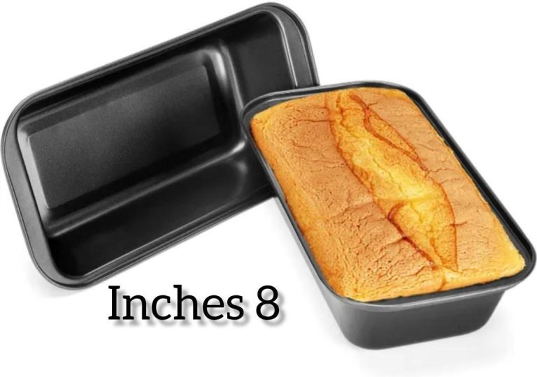 8-Inch Non-Stick Carbon Steel Loaf Mould with Freshly Baked Cake Smart Kitchen PK