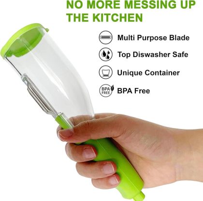 Vegetable Peeler with Storage Container for Mess-Free Peeling Smart Kitchen PK