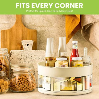360 Rotating Spice Rack Kitchen Organizer Pakistan