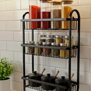 3-Tier Metal Kitchen Storage Rack Organizer Smart Kitchen PK