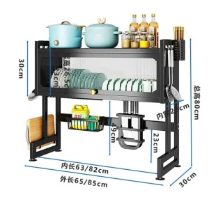 Sink dish rack single